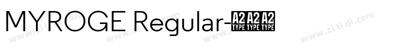 MYROGE Regular字体转换